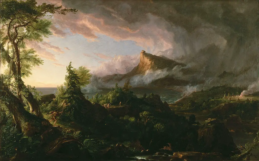 The Course of Empire - The Savage State in Detail Thomas Cole